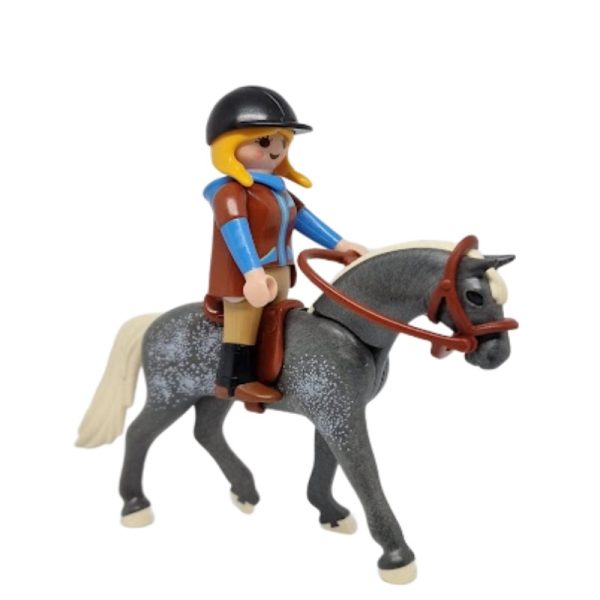 F109 Playmobil Amazona con Caballo