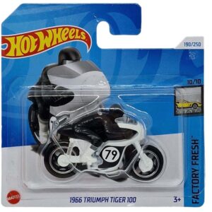 Hot Wheels 1966 Triumph Tiger 100 Blanca 1/64 2024 190/250