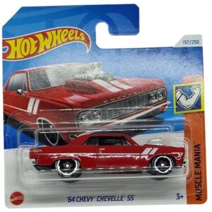 Hot Wheels 64 Chevy Chevell SS Rojo 1/64 2024 157/250