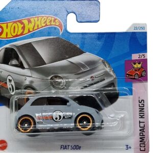 Hot Wheels Fiat 500e Gris 1/64 2024 22/250