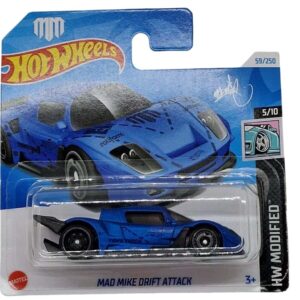 Hot Wheels Mad Mike Drift Attack Azul 1/64 2024 59/250