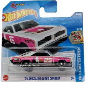 Hot Wheels 74 Brazilian Dodge Charger Rosa 1/64 2025 76/250