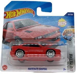 Hot Wheels Maserati Shamal Rojo 1/64 2025 58/250