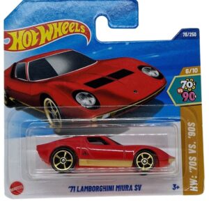 Hot Wheels 71 Lamborghini Miura SV Rojo 1/64 2025 78/250