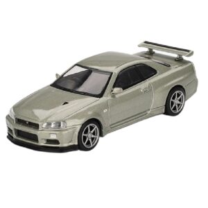 Mini GT 01003-R 1:64 NISSAN SKYLINE GT-R (R34) V-SPEC II NÜR MILLENIUM JADE 2002