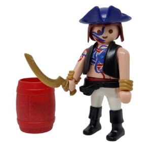 Figura Playmobil Pirata con Barril F246 – Figura Suelta