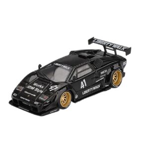 Mini GT 01081-L 1:64 LAMBORGHINI COUNTACH LBWORKS BLACK 2024