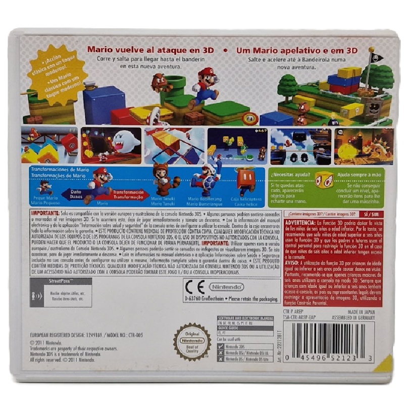 Super Mario 3D Land Nintendo Selects – Juego Precintado para Nintendo 3DS - Imagen 2