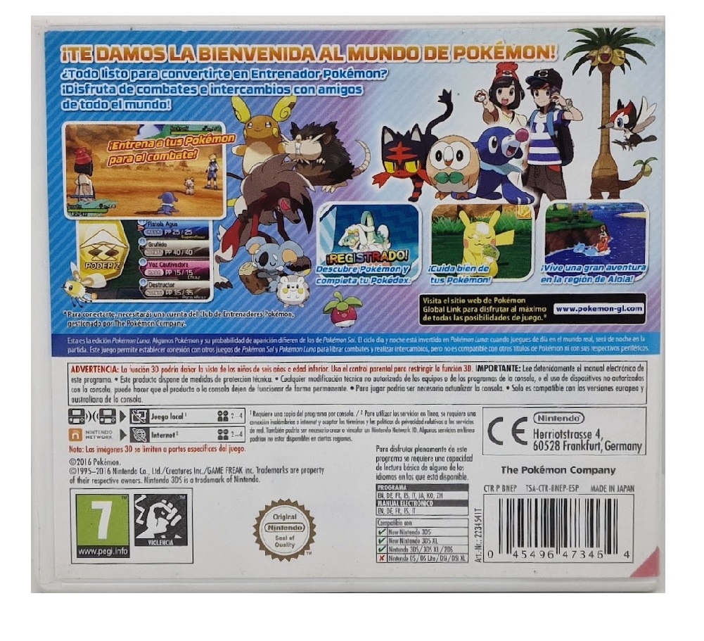 Pokémon Luna – Juego para Nintendo 3DS - Imagen 2