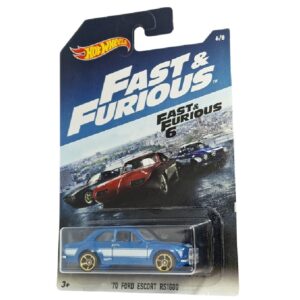 Hot Wheels ’70 Ford Escort RS1600 Fast & Furious 6/8 – Coche Coleccionable Escala 1:64