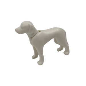 Animal Playmobil Perro Blanco A086 – Figura Suelta Original Playmobil
