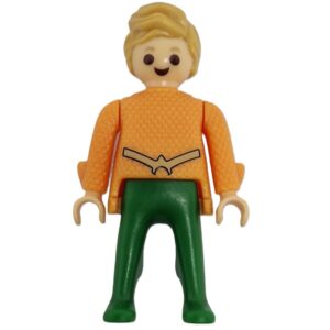 Figura Playmobil Aquaman 5,5 cm – DC Comics | Kinder Sorpresa Coleccionable
