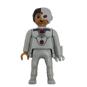 Figura Playmobil Cyborg 5,5 cm – DC Comics | Kinder Sorpresa Coleccionable