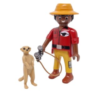 Playmobil Cuidador con Suricata F264 – Figura suelta Safari