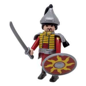 Figura Playmobil Guerrero Japonés Rojo F268 – Figura Suelta de Samurai