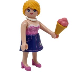 Figura Playmobil Chica con Helado F275 – Figura Suelta Original Playmobil City
