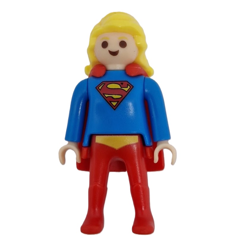 Figura Playmobil Supergirl 5,5 cm – DC Comics | Kinder Sorpresa Coleccionable