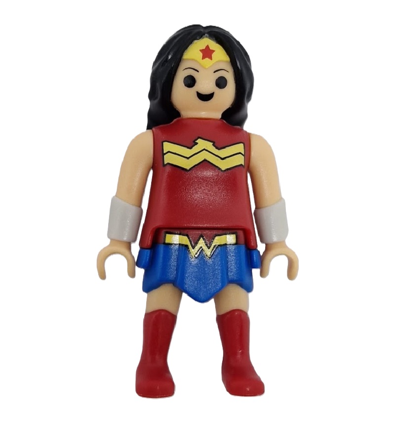 Figura Playmobil Wonder Woman 5,5 cm – Colección DC Comics Kinder