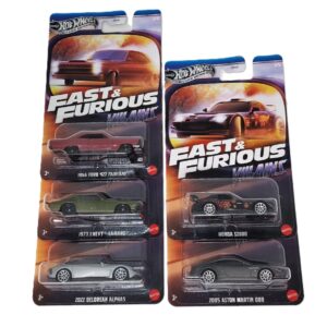 Hot Wheels Fast & Furius Villanos HNR88 1/64 Pack 5 Unidades