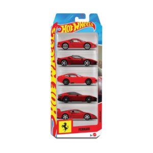 Hot Wheels JLN12 Pack 5 Ferrari